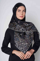 text -- diamond sophisticated black