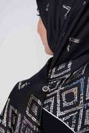text -- diamond sophisticated black