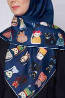 text -- cats navy blue
