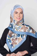 butterfly kisses square TWILL SILK Medium