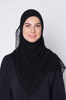 text -- knitted sophisticated black