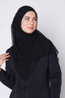 text -- knitted sophisticated black