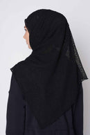 text -- knitted sophisticated black