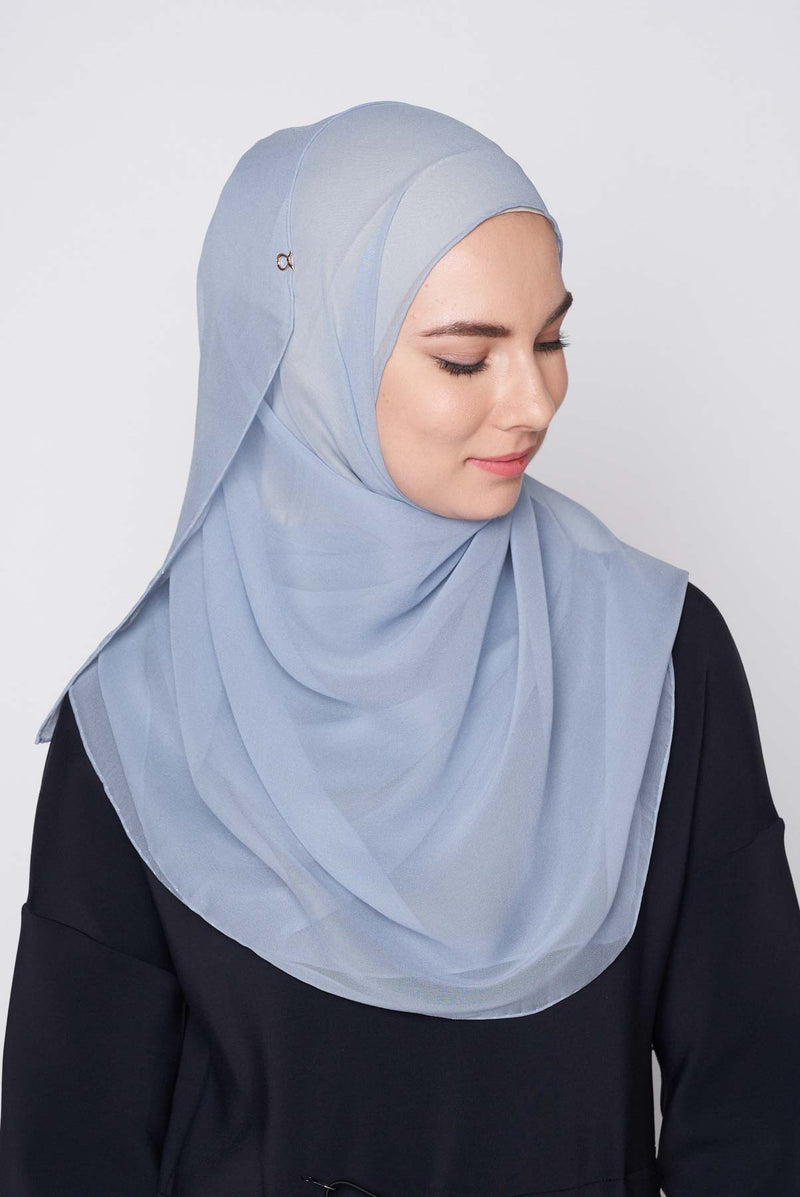text -- crepe silk grey blue