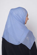 text -- crepe silk cornflower