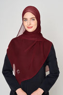 text -- crepe silk deep plum