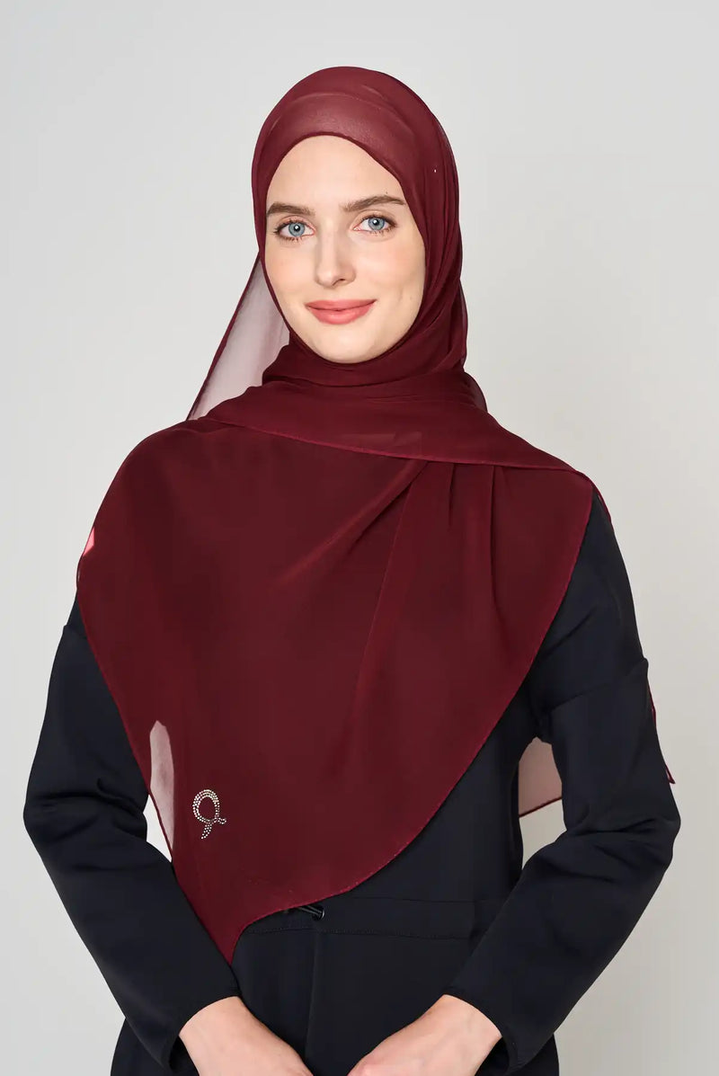 text -- crepe silk deep plum