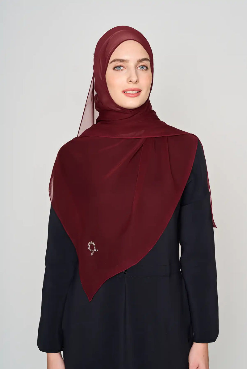 text -- crepe silk deep plum