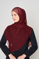 text -- crepe silk deep plum
