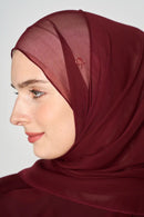 text -- crepe silk deep plum