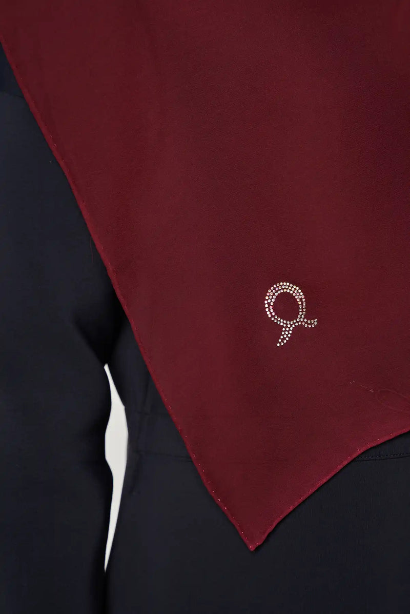 text -- crepe silk deep plum