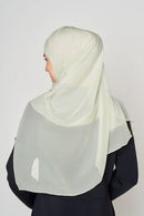 text -- crepe silk van cleef green