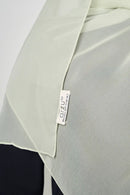 text -- crepe silk van cleef green