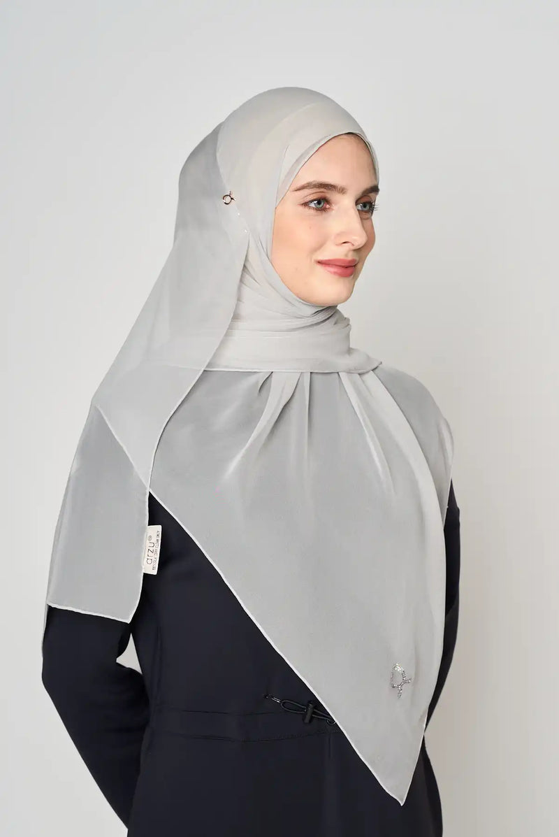 text -- crepe silk smoke