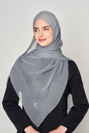 text -- crepe silk platinum grey