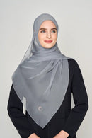 text -- crepe silk platinum grey