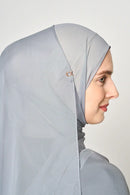 text -- crepe silk platinum grey