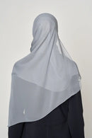text -- crepe silk platinum grey