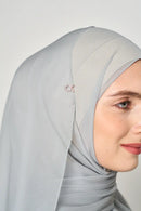 text -- crepe silk cool grey