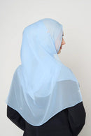 text -- crepe silk azure blue