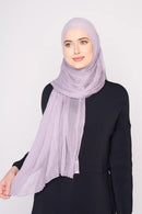 text -- chiffon silk dusky lilac