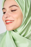 text -- shimmering frosted green