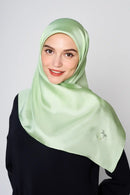 text -- shimmering frosted green