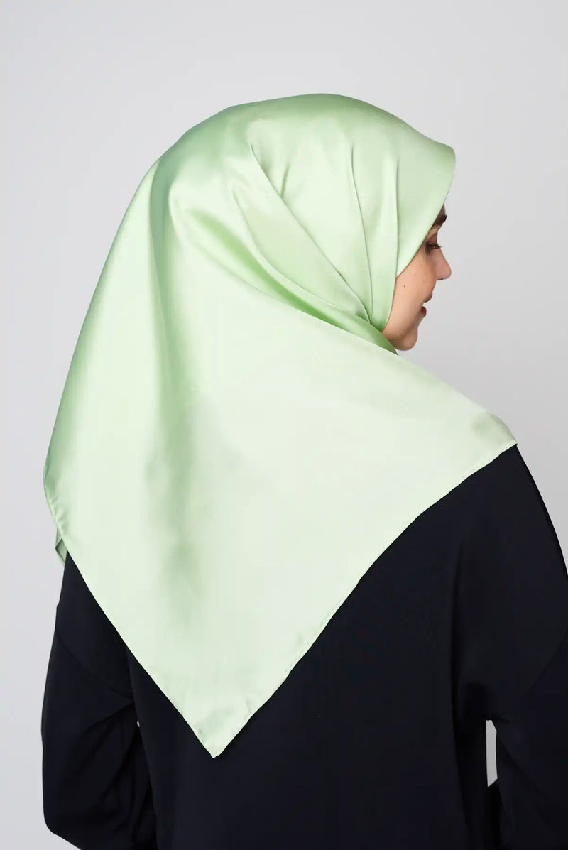 text -- shimmering frosted green