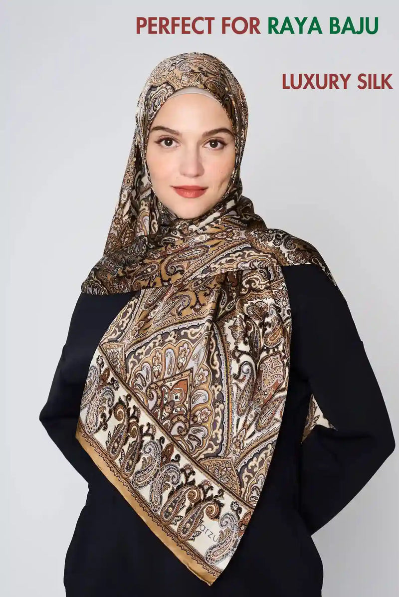 paisley vibes scarf SERIOUSLY SATIN SILK