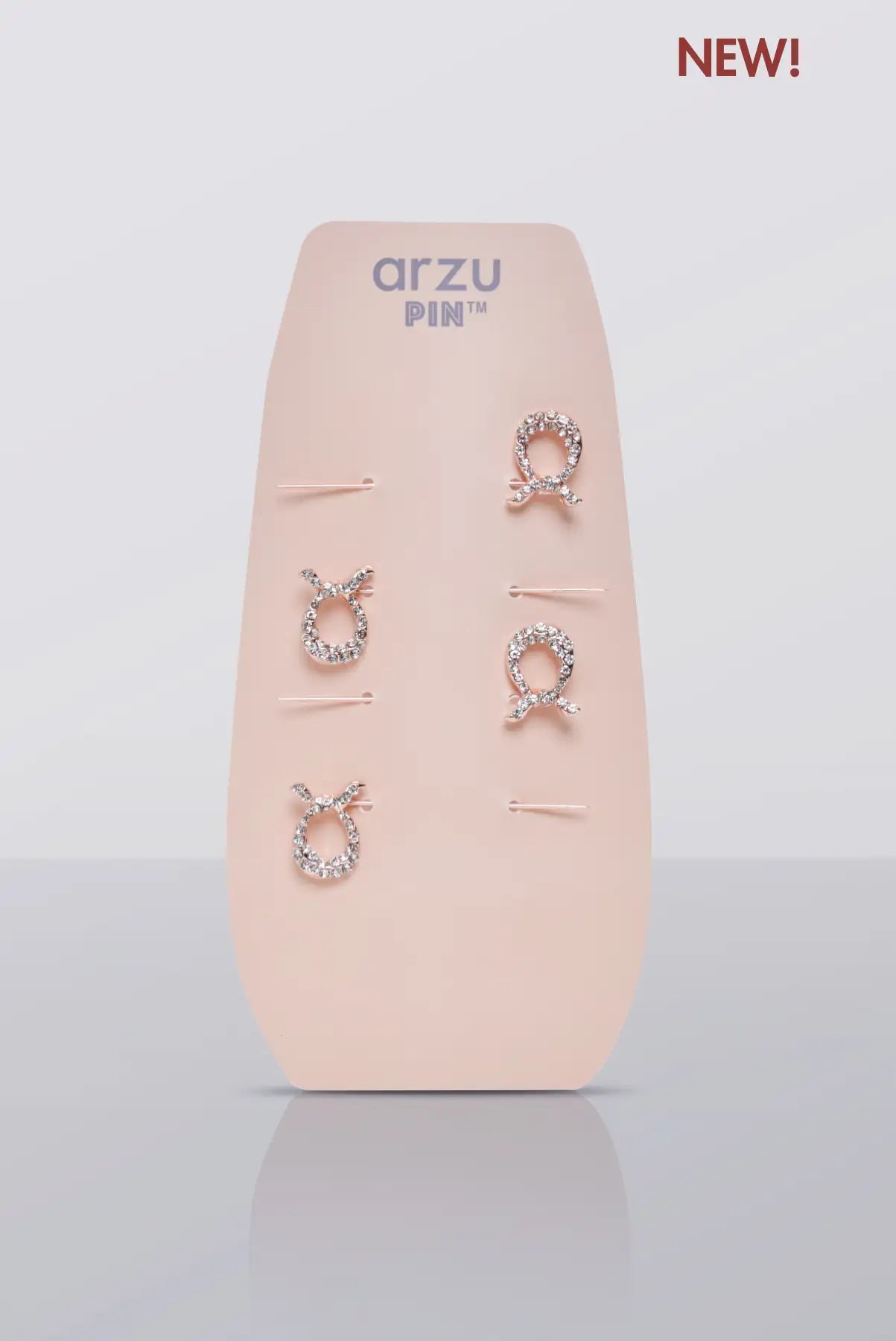 arzu ‘a’ crystal pin set (4pc)