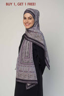 graphic fantasy scarf CREPEDECHINE