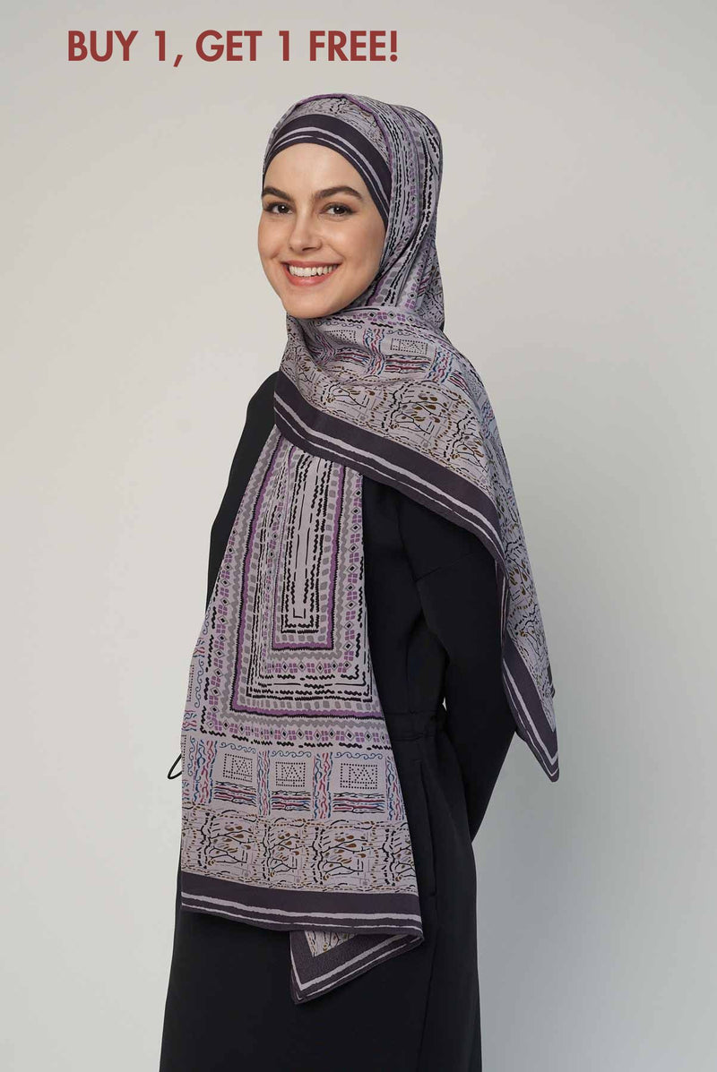 graphic fantasy scarf CREPEDECHINE