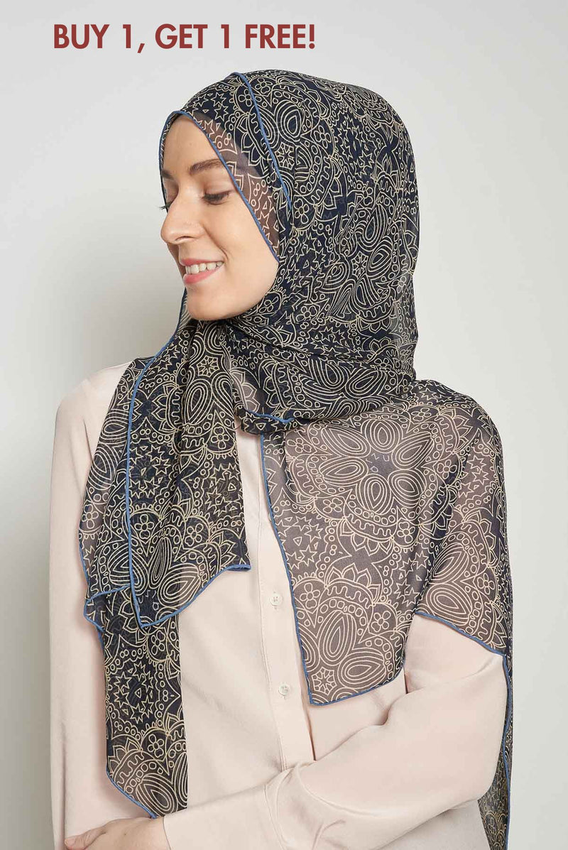 jewel of Raya scarf CREPE SILK