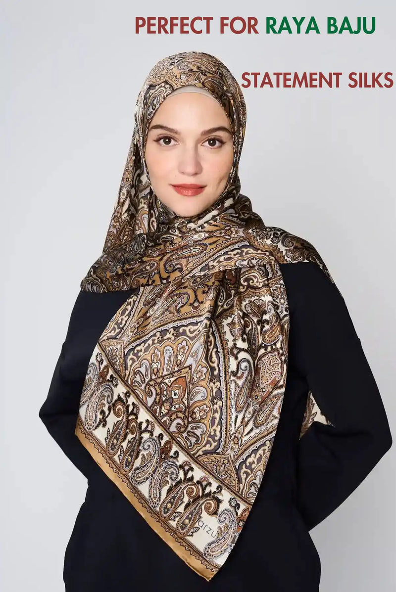 paisley vibes scarf SERIOUSLY SATIN SILK