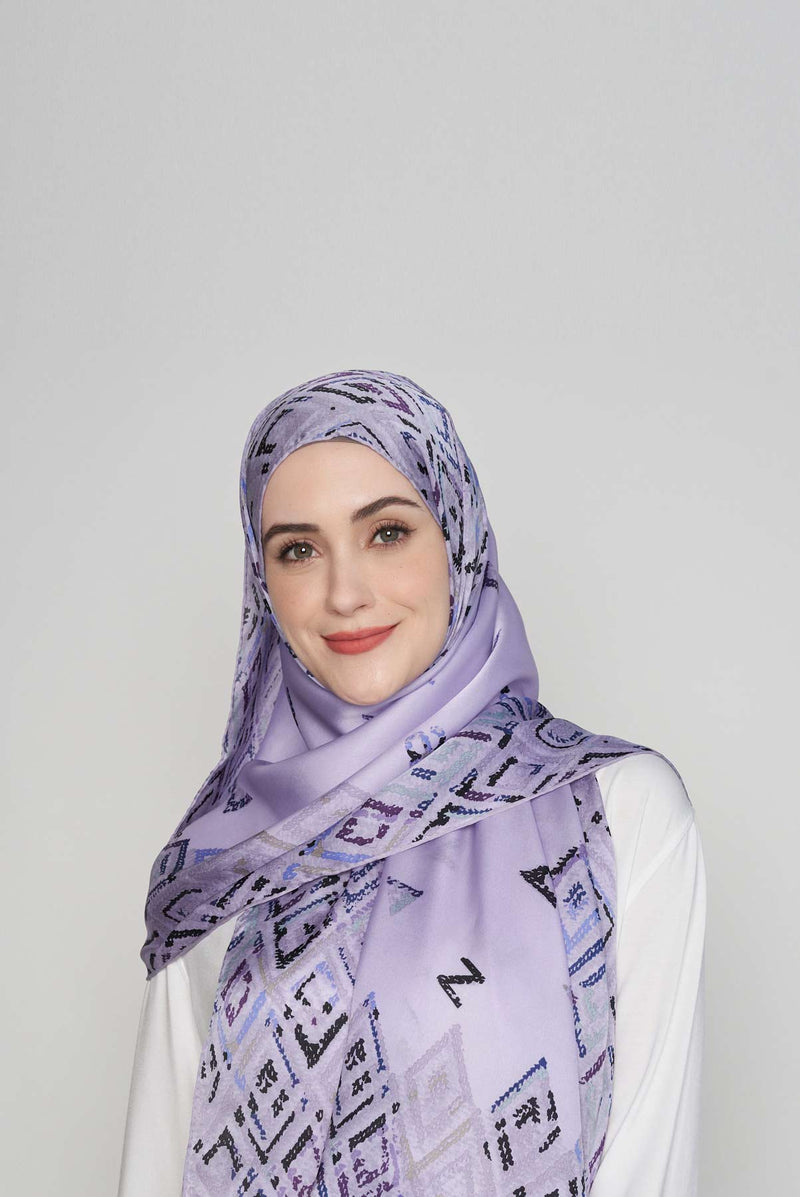 diamond lattices are forever scarf SERIOUSLY SATIN SILK