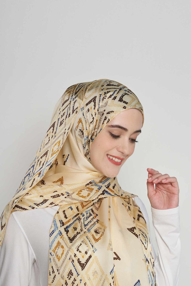 diamond lattices are forever scarf SERIOUSLY SATIN SILK