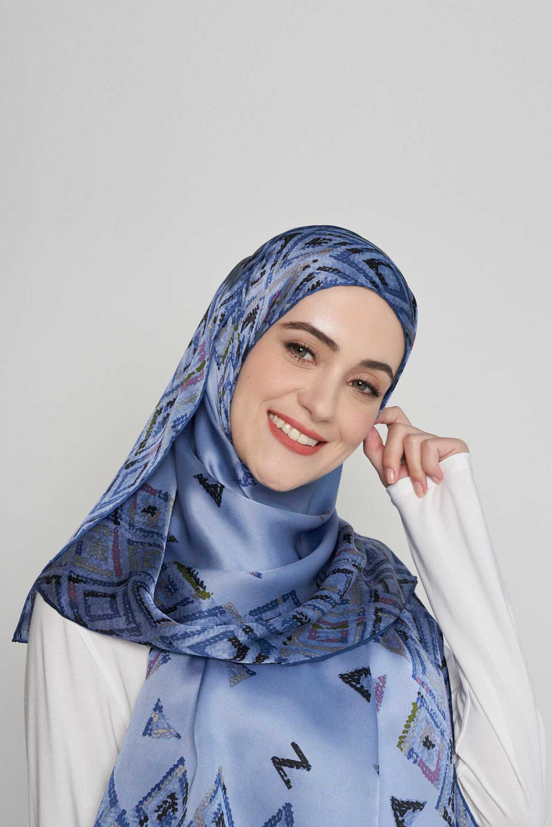 diamond lattices are forever scarf SERIOUSLY SATIN SILK