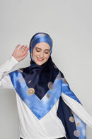 happy pattern scarf SERIOUSLY SATIN SILK