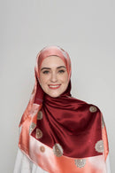 happy pattern scarf SERIOUSLY SATIN SILK