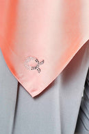 text -- shimmering lush peach