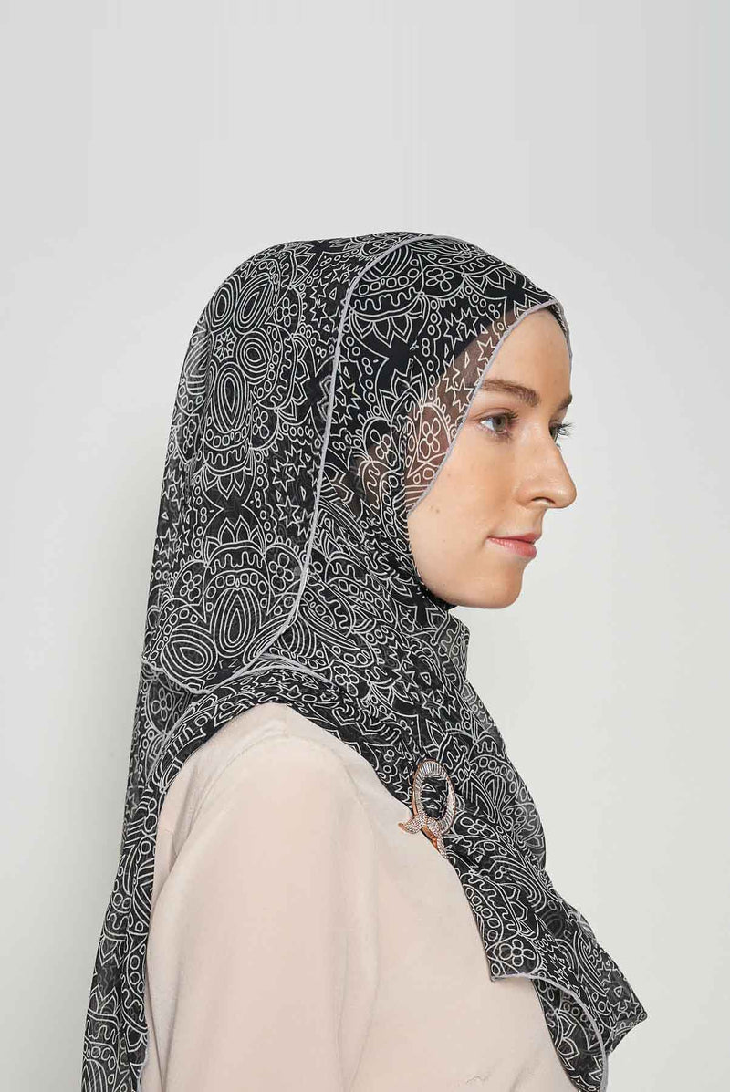 jewel of Raya scarf CREPE SILK