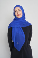 text -- crepe silk magnificent blue
