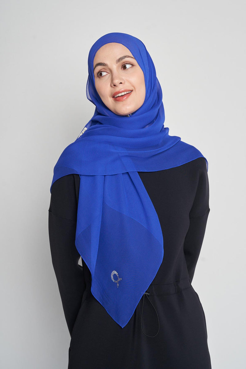 text -- crepe silk magnificent blue