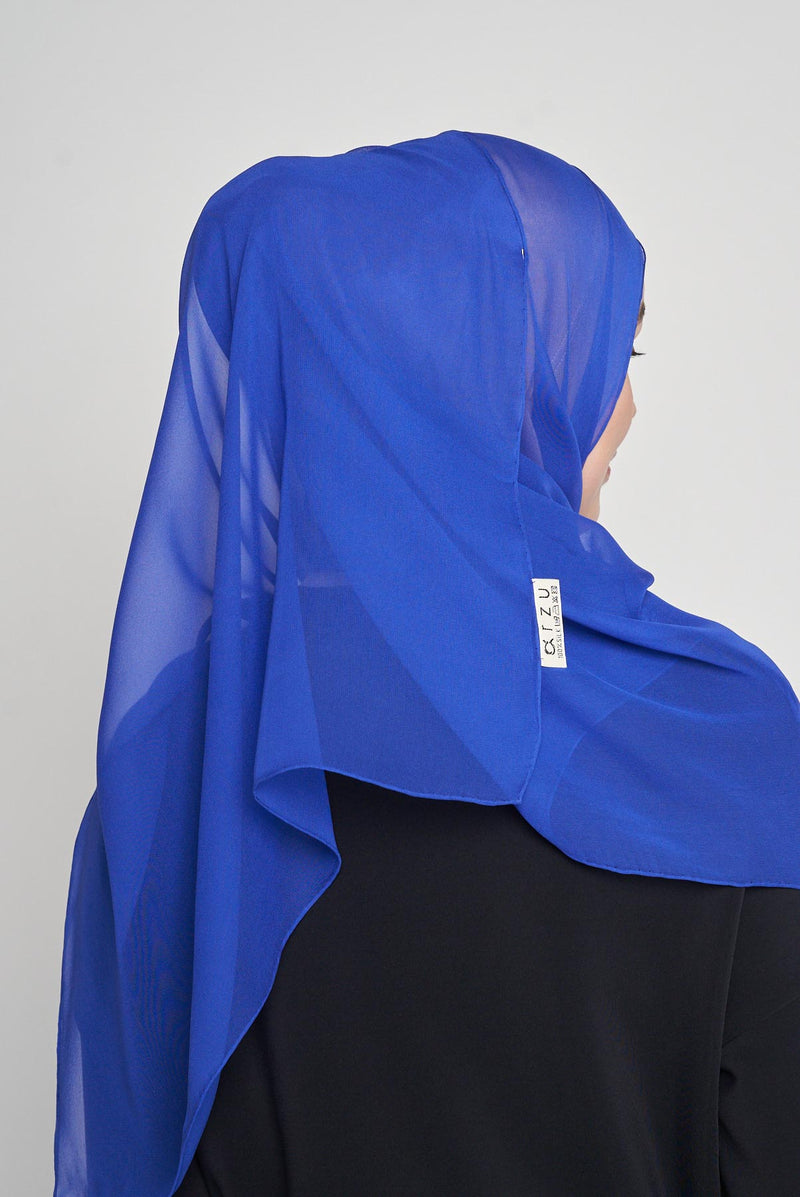 text -- crepe silk magnificent blue