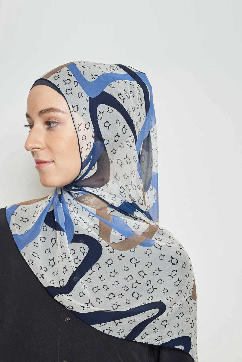 a-motion scarf CREPE SILK