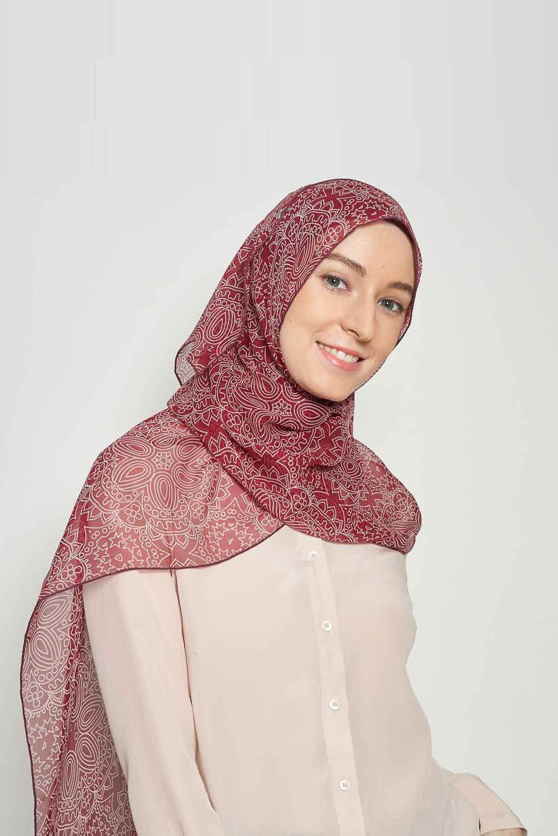 jewel of Raya scarf CREPE SILK