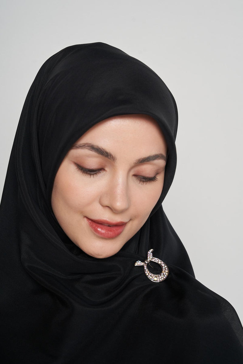 text -- lustrous sophisticated black