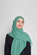 stretch-it square Large GEORGETTE toothstitch hem