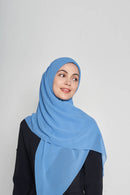 stretch-it square Large GEORGETTE toothstitch hem