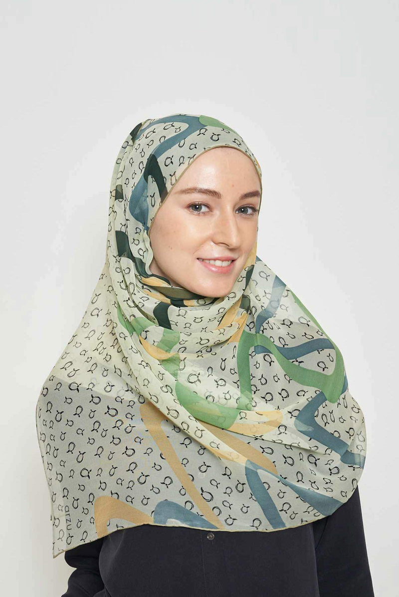 a-motion scarf CREPE SILK